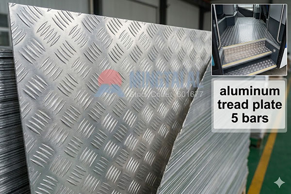 aluminum tread plate 5 bars