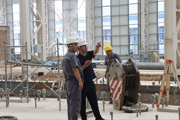 yirui roughing mill housing installation-2